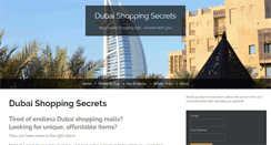 Desktop Screenshot of dubai-shopping-secrets.com