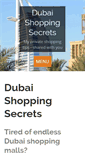 Mobile Screenshot of dubai-shopping-secrets.com